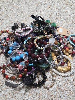 Large Bundle of Stretch Bracelets Lot